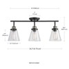 Globe Electric 59629 Jackson 3 Track Lighting, Dark Bronze, Antique