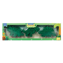 Handstand Kitchen Fossil Fun Dinosaur Bones T-Rex, Stegasaurus and Triceratops Cookie Stamp Cutter Set