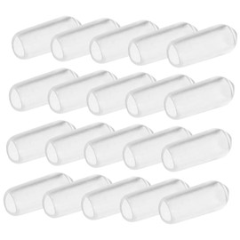 IWOWHERO 200pcs Headband Rubber End Caps for Hair Bands Transparent Replacement Plugs Hair Accessory Protectors for Repairing Creating Headbands Fits Inner