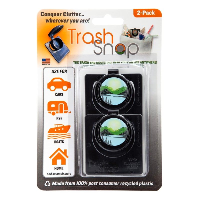 Trash Snap Reusable Bag Holders for Trash & Recycling |