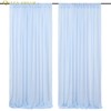 Baby Blue Chiffon Backdrop Wedding Photo Backdrop 10x10ft Sheer Backdrop