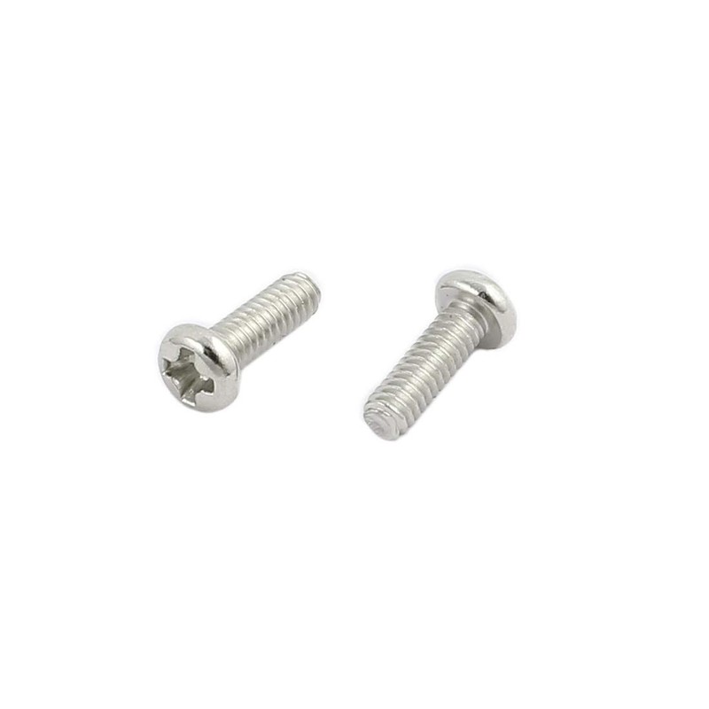 Sourcingmap 50pcs M2 x 6mm Stainless Steel Pan Head Phillips