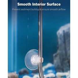 Pawfly Aquarium Airline Tubing Black 12 m Standard 4/6 mm Tubing for Fish Tank Air Pump Flexible Kink-Resistant Pure PVC Hose for Aquarium Garden Terrarium Pond