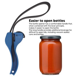 Jar Opener,Multifunctional Lid Opener Bottle Opener with Latch for Weak Hands,Lid Opener Jar Opener for Kitchen (Small Size)
