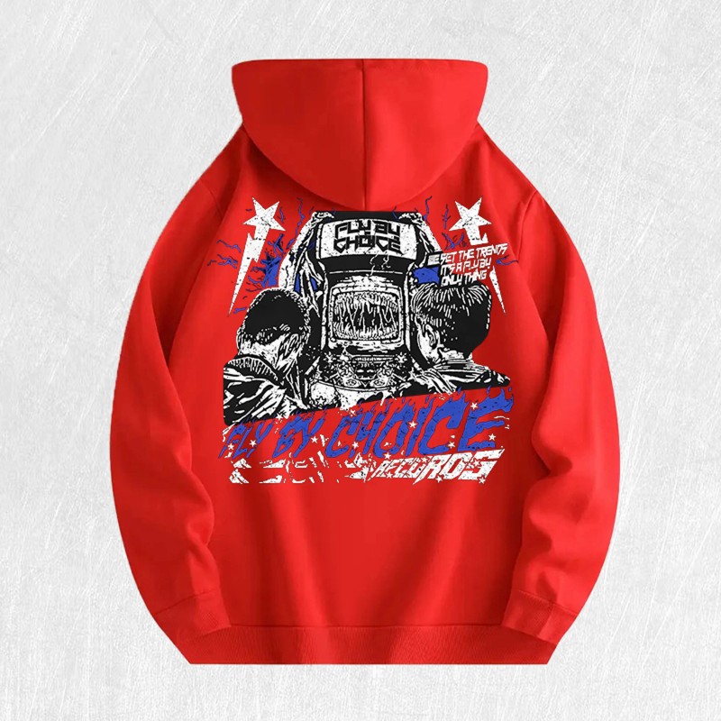Fly by Choice Graphic Hoodie 100% Cotton US Warehouse 6