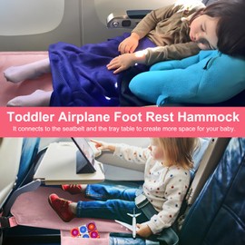 Toddler Airplane Bed, Kids Airplane Seat Extender Travel, Kids Airplane Travel Essentials, Must Have for Toddlers, Portable Plane Bed for Flights