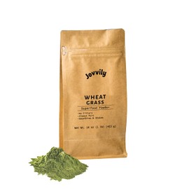 Jovvily Wheat Grass Powder - 1 lb - Superfood - No Fillers - Smoothies & Shakes