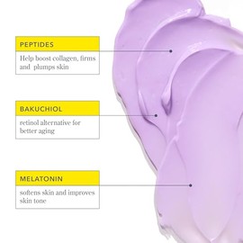 Beekman 1802 Crema facial Midnight Milk Better Aging Sleep - Sin fragancia - 2.13 onzas lquidas - Mascarilla nocturna - Con bakuchiol y melatonina -  