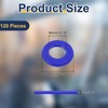 sourcing map 120 Pcs Nylon Flat Washers 4mm ID 8mm