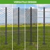 LYDTICK 10Pack Fence Posts 4Ft in Bulk, Metal Fence Stakes