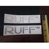 Ruff Racing (x2) Ruff Racing Wheels Sticker Decal