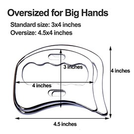 Stainless Steel Gua Sha Scraping Massage Tool-Muscle Scraper - Soft Tissue Mobilization,Physical Therapy for Back, Legs, Arms (Large)