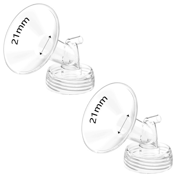 Pack of 2 21 mm Breast Shield Flange for Medela