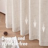 MIULEE Linen Textured Small Kitchen Window Curtains Over Sink, Semi