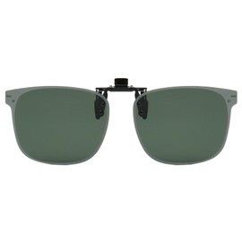 LJCZKA Polarized Clip on Sunglasses Rimless for Mens Womens Polarised Clip-on Sunglasses over Prescription Flip up UV400 Protection