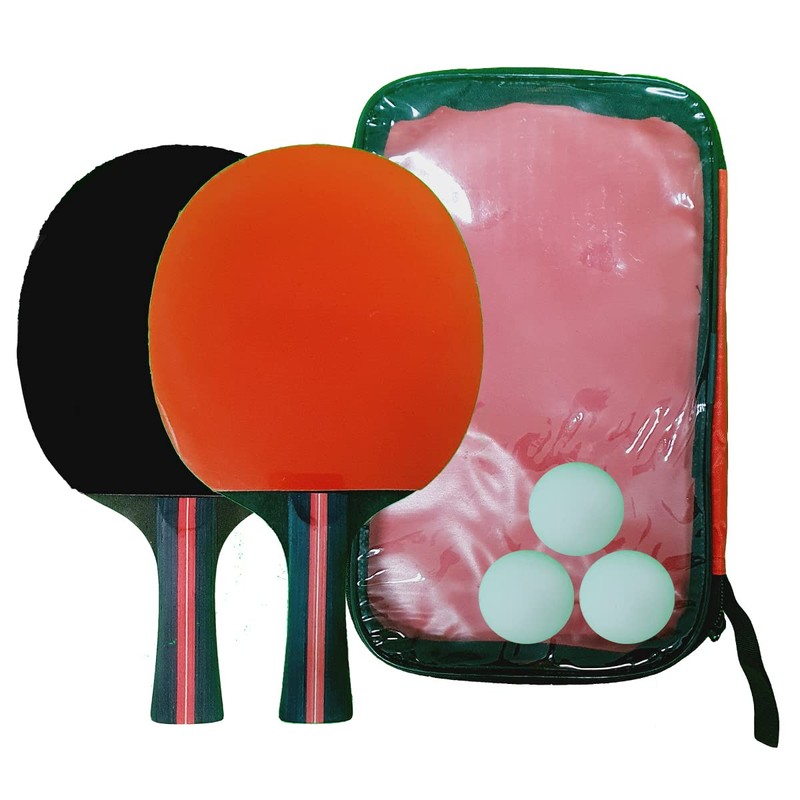 D B DIVERSIONESBAGO Raquetas De Ping Pong + 3 Pelotas