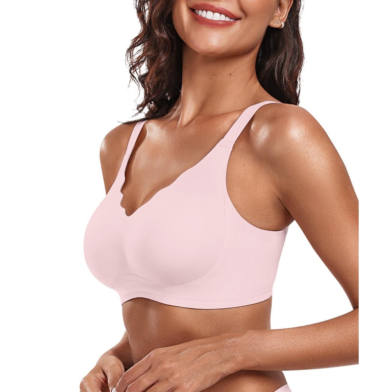 OEAK Womens Wireless Bras Push Up Support Full Coverage Bralettes