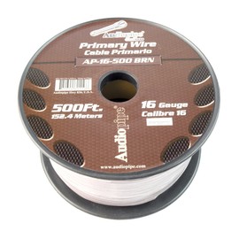 Best Connections Audiopipe Copper Clad Stranded Car Audio Primary Remote Wire (16 Gauge 500', Brown)