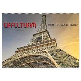 Eiffelturm - Ikone der Architektur (Wandkalender 2026 DIN A2 quer), CALVENDO Monatskalender