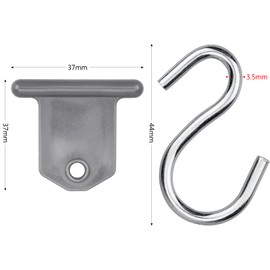 ALFFREUDE Set of 10 Awning Hooks Piping Strip Hooks Accessories Camping Awning Hooks Portable RV Awning Hooks for Motorhome, Caravan, Party, Longer Awning, Indoor and Outdoor Decoration