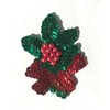Mistletoe Christmas Beaded Sequined Sew-On Applique Patch (Pack of 3)