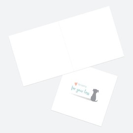 dotty about paper - Pet Sympathy Card - Sorry For Your Loss - Dog (4892)