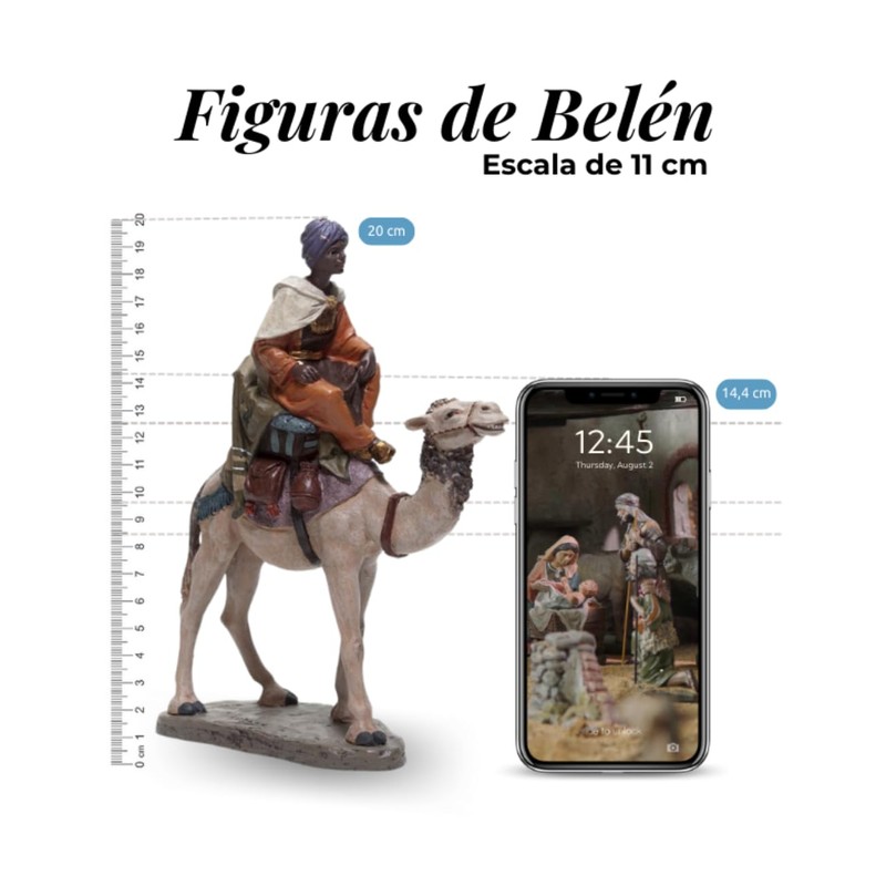 Christmas Nativity Figurine - J.L. Mayo - Peasant with Morral