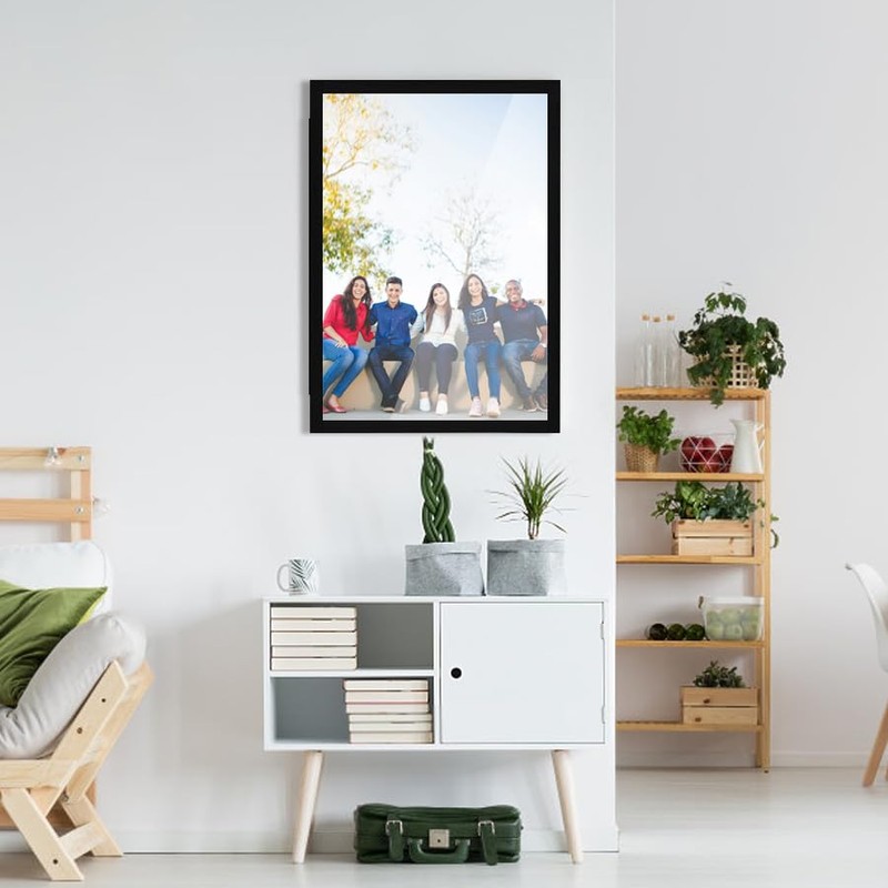 YCCYYCCY Black Hidden Board, Enclosed Whiteboard with Wooden Frame, 20x30in