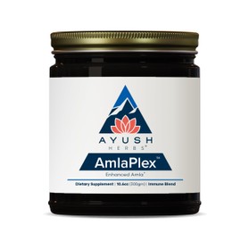 Ayush Herbs AmlaPlex - Amla Jam, Chyawanprash for Immune Support & Digestive Health, Chyavanprash, Indian Honey Jam with Amla, Ashwagandha - 10.6 oz Jar (1 Count)