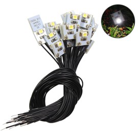 Wired SMD 3528 Chip LED White with Resistor, Pack of 20, Train Model, Railway Model, Building Model, Model, Diorama