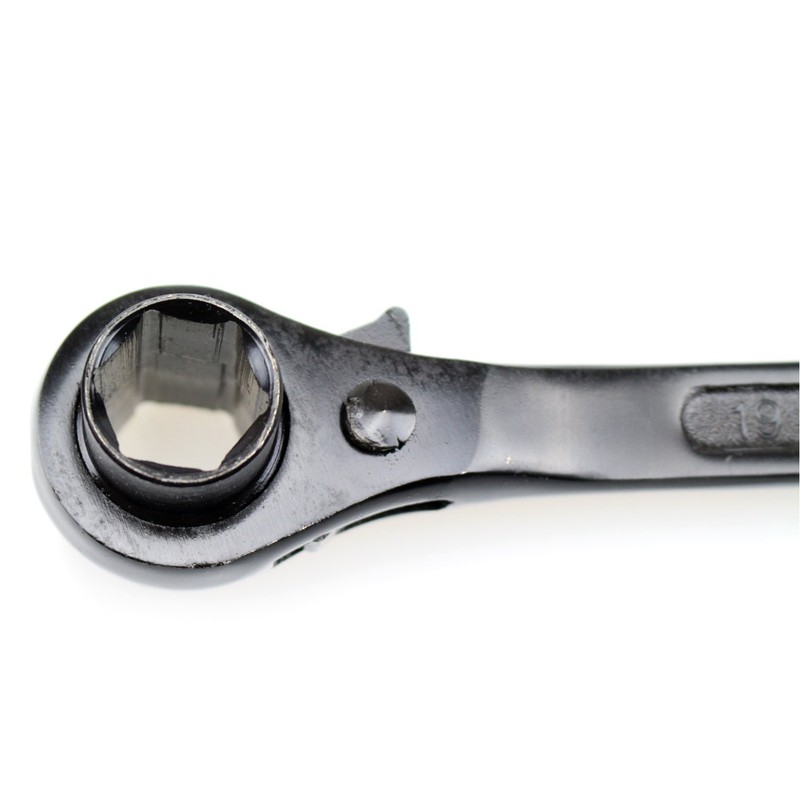 DYWISHKEY 19/22mm Scaffold Podger Ratchet Spanner Site Ratcheting Socket Wrench