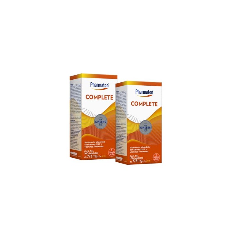 Pharmaton Complete suplemento alimenticio, Gingsen G115+ vitaminas, 200tabs