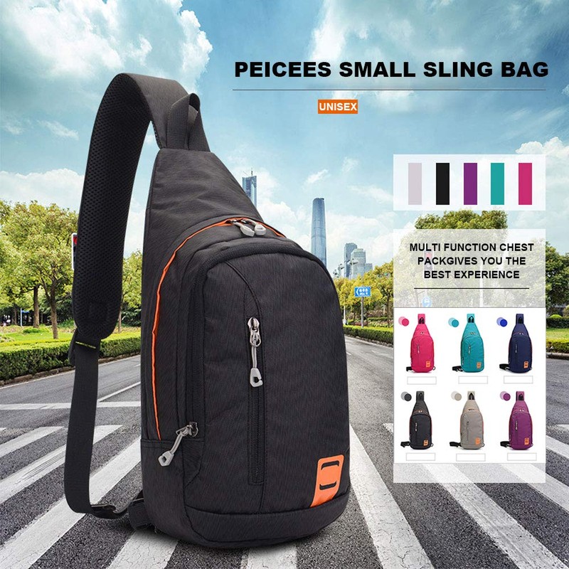 Peicees - Mochila pequeña con honda, impermeable, unisex, bandolera en