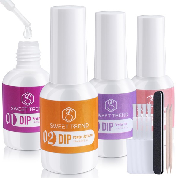 Dip Nail Powder Liquid Set: 4+4+3 Pcs Dip Powder System