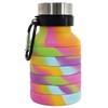 iscream BPA Free, 18 oz Collapsible Silicone Bottle with Carabiner