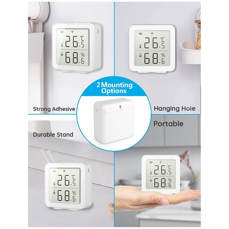 WIFI Temperature and Humidity Sensor Smart Wireless Hygrometer Thermometer Detector