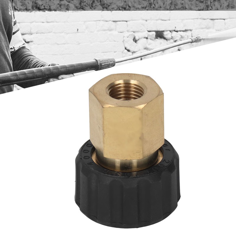 Pressure Washer Adapter Brass Rubber Anti Corrosion G1/4in to M22