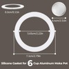 Mogrecha Moka Pot 2 Pcs Filter with 3 Pcs Silicone