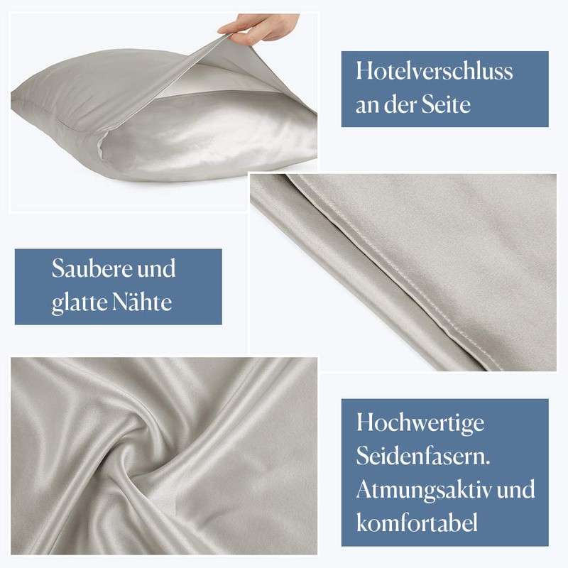 Mommesilk Silk Pillowcase 19 momme 100% Silk Mulberry Silk Luxury