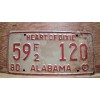 Vintage 1980 ALABAMA License Plate Antique Car Tag