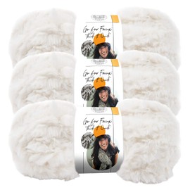 Lion Brand Go for Faux Thick & Quick Yarn - Pack of 3 Skeins (323-208 Black Panther)