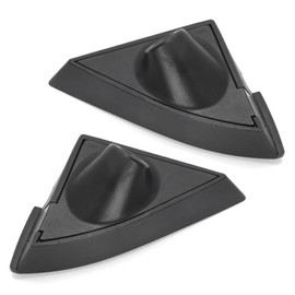 WIKIBB Bezel Mirror Cover Compatible with 1995-1999 Mitsubishi Eclipse Side Door Rear View Mirror Cover Bracket, Black 2Sets