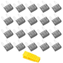 20 Pieces 2A Car Fuses Mini, Bolatus Blade Fuses Car Fuses Car Fuses Plug Fuse Blade Fuses Set with 1 Fuse Puller
