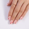 evpct Nude Pink Glossy Press on Nails Short Square, Nude