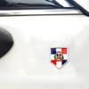 Overdecor Flag Decal Sticker Emblem Chrome Shield Flags for Car