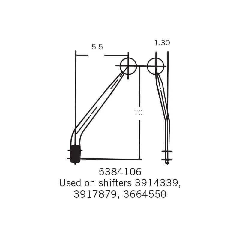 Hurst 5384106 - Shifter Stick - 10" Tall x 5.5"