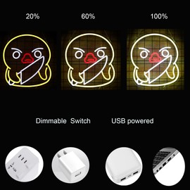 Murder Duck Neon Sign with Knife Duck Lamp Led Neon Light Up Sign for Wall Decor Game Room Man Cave Birthday Holiday Gift