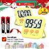 Antonki 2 Pack Digital Timer for Kids, Magnetic Countdown Kitchen
