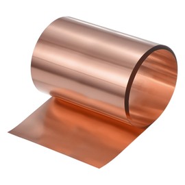 M METERXITY Copper Sheet Roll, 39"x 5.9"x 0.004"(LxWxT) Copper Foil Sheet Roll, Pure Copper Strip for House Repair/DIY Projects/Electrical/Crafts/Roofing Flashing Roll
