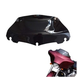 H RUO Black 9 inch Wave Windshield Windscreen for Harley Touring Electra Street Glide 2014-2023 2022